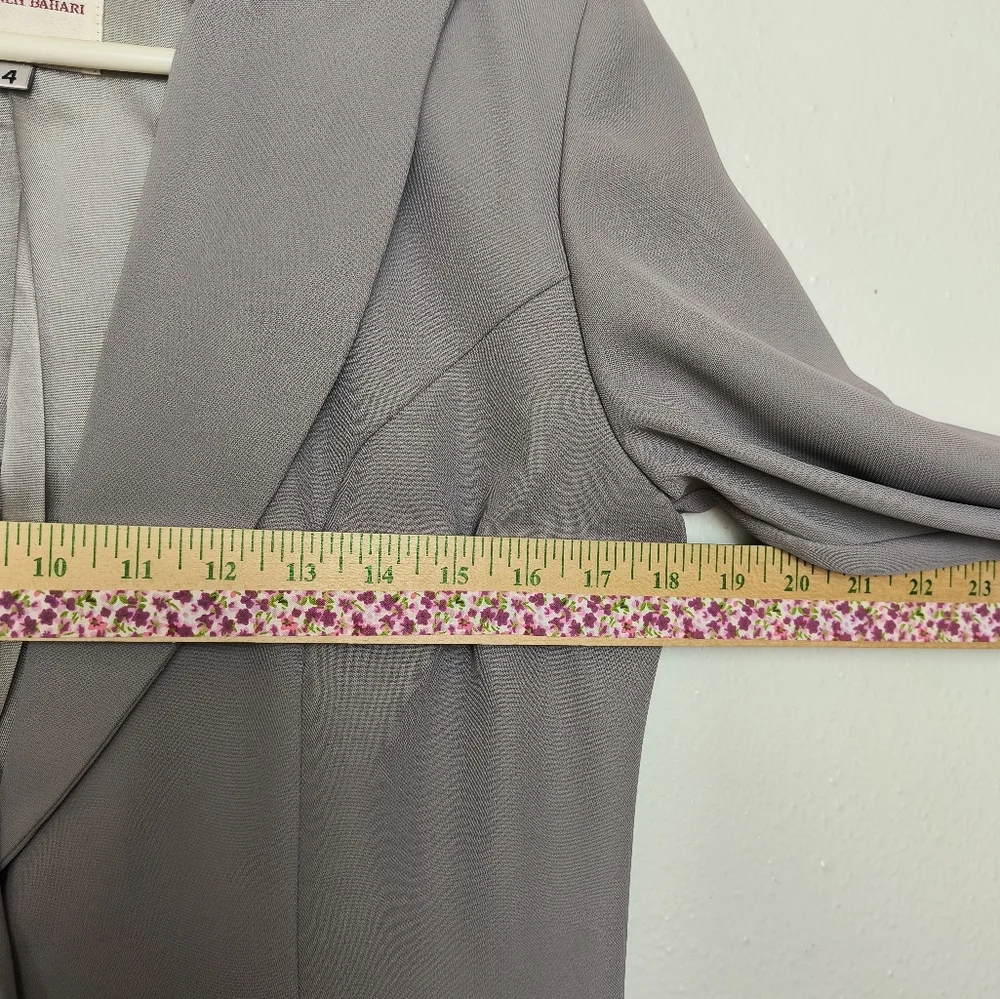 Elegant Gray Women's Blazer Coat Size 4 Vintage Y2K - Picture 11 of 16